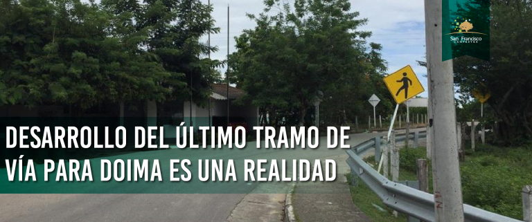 Desarrollo del último tramo de vía para Doima es una realidad para este año 2022.
